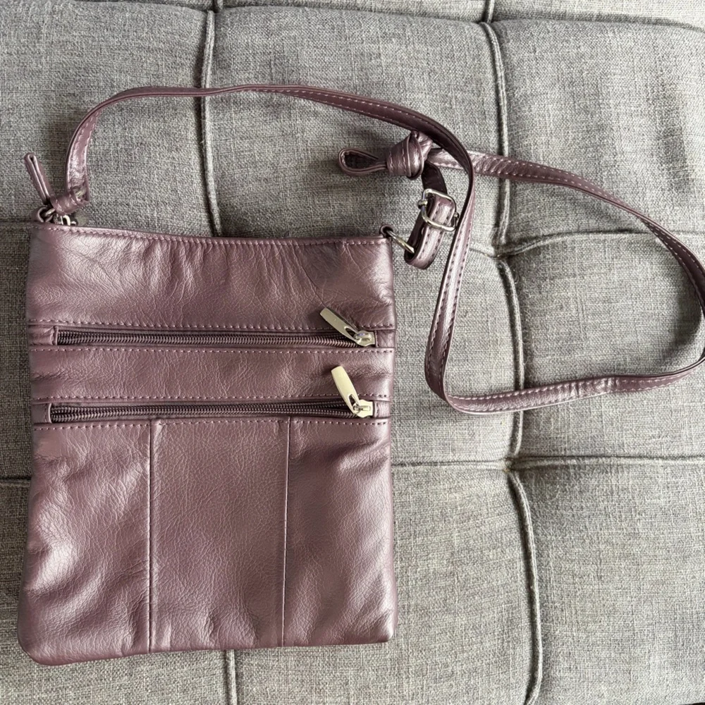 Crossbody Bag - Mauve Purple non brand faux